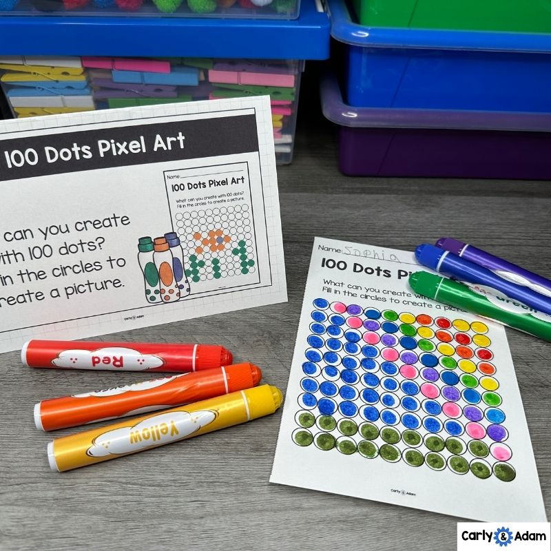 100th Day of School Activities and STEM Centers