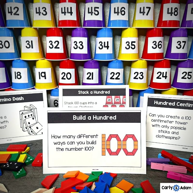 100th Day of School Activities and STEM Centers