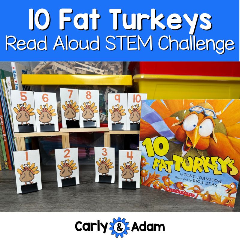 10 Fat Turkeys Thanksgiving READ ALOUD STEM™ Activity