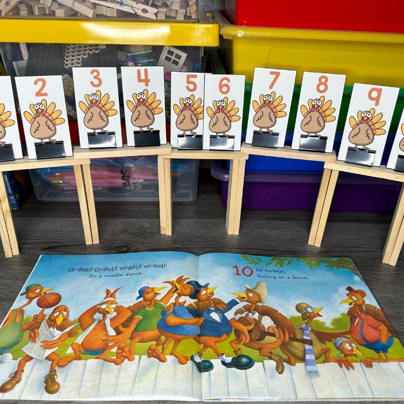 10 Fat Turkeys Thanksgiving READ ALOUD STEM™ Activity