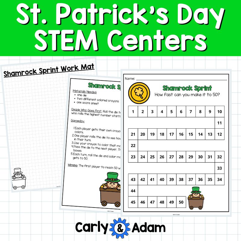12 St. Patrick's Day STEM Centers Leprechaun, Rainbow Bridge, Creativity — preview 11