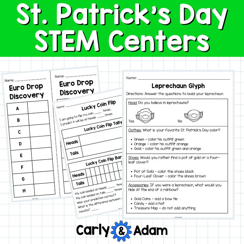 12 St. Patrick's Day STEM Centers Leprechaun, Rainbow Bridge, Creativity — preview 7
