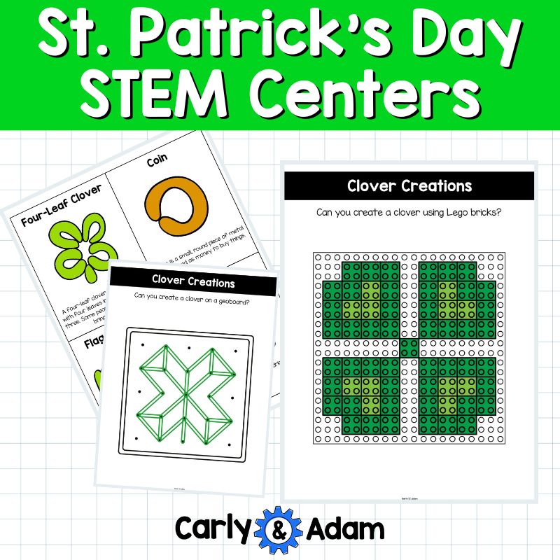 12 St. Patrick's Day STEM Centers Leprechaun, Rainbow Bridge, Creativity — preview 9