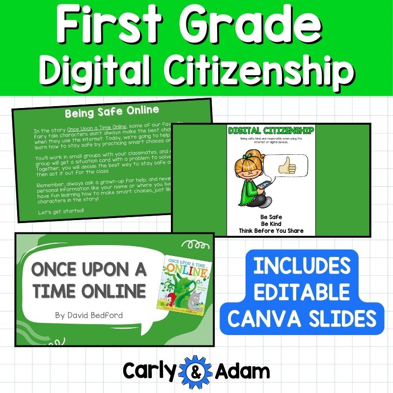 1st Grade Digital Citizenship Lesson Plan Online Safety and Responsibility — preview 3