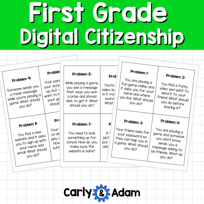 1st Grade Digital Citizenship Lesson Plan Online Safety and Responsibility — preview 5