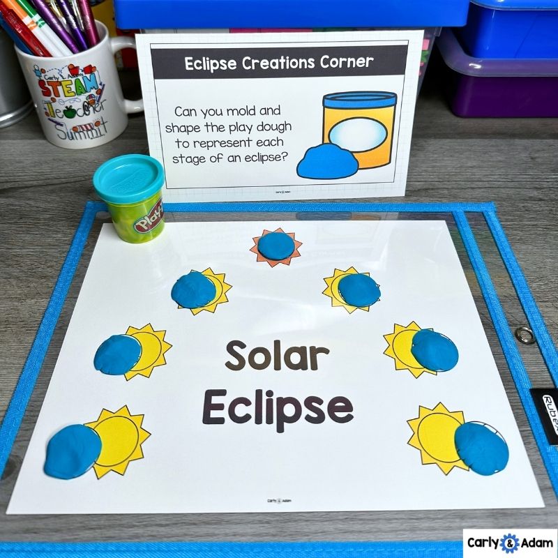 Astronomy STEM Centers with Moon Phases, Constellations, Solar Eclipse