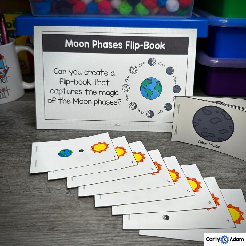 Astronomy STEM Centers with Moon Phases, Constellations, Solar Eclipse