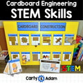 Cardboard Engineering STEM Skills, Construction, Folding, Taping, Cutting — preview 1