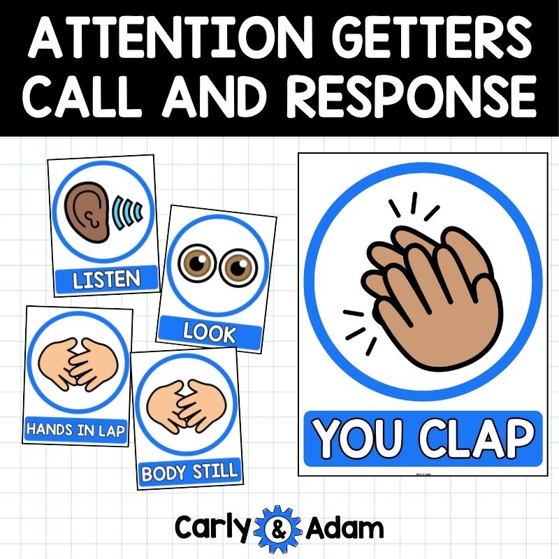 Attention Getters Posters, Call and Response, STEM Classroom Call backs Decor — preview 6