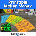 Printable Maker Money STEM Dollar Bills, Fake Money, Play Money, Budgeting — preview 1