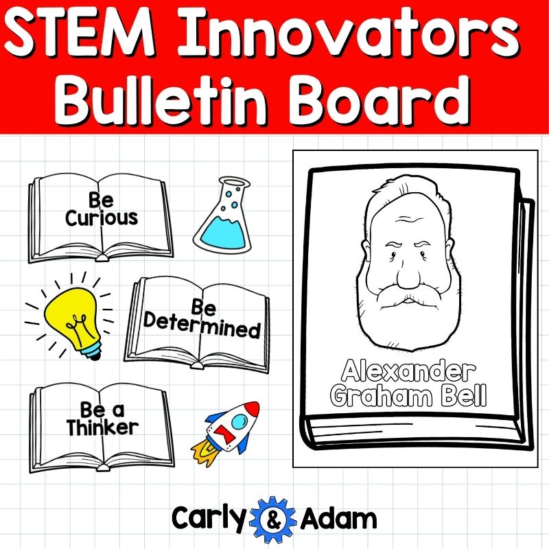 STEM Innovators Bulletin Board - Famous Scientists and Inventors Posters — preview 3