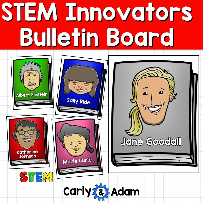 STEM Innovators Bulletin Board - Famous Scientists and Inventors Posters — preview 6