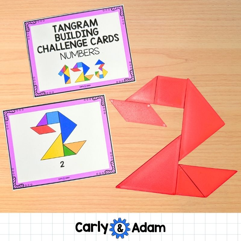 Numbers Printable Tangrams Puzzles and Activities Tangrams, Math Centers — preview 5
