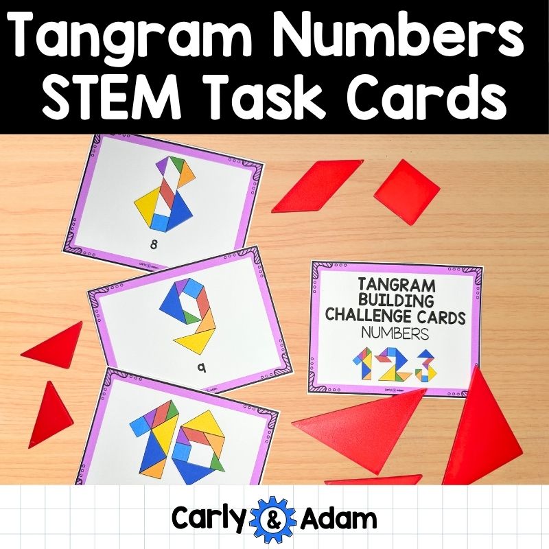 Numbers Printable Tangrams Puzzles and Activities Tangrams, Math Centers — preview 1