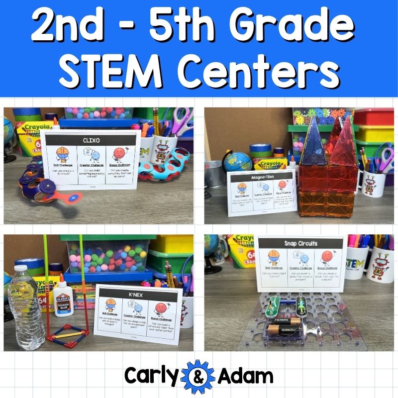 Reusable Science STEM Centers for 2nd Grade - 5th Grade Makerspace Bins — preview 1