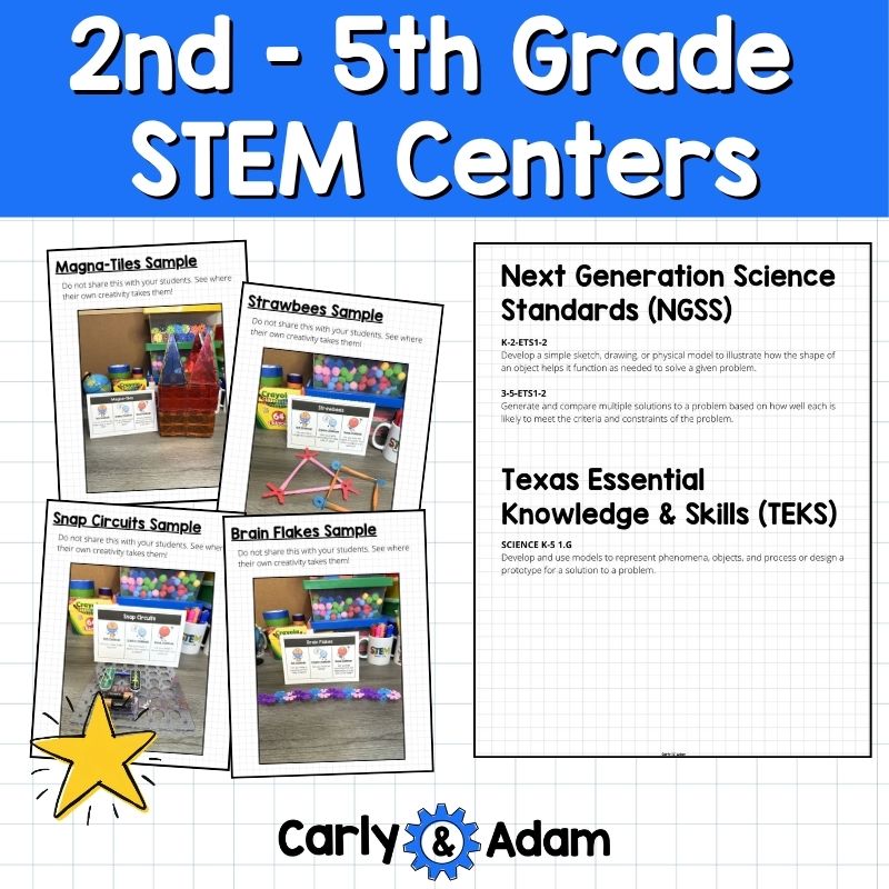 Reusable Science STEM Centers for 2nd Grade - 5th Grade Makerspace Bins — preview 20