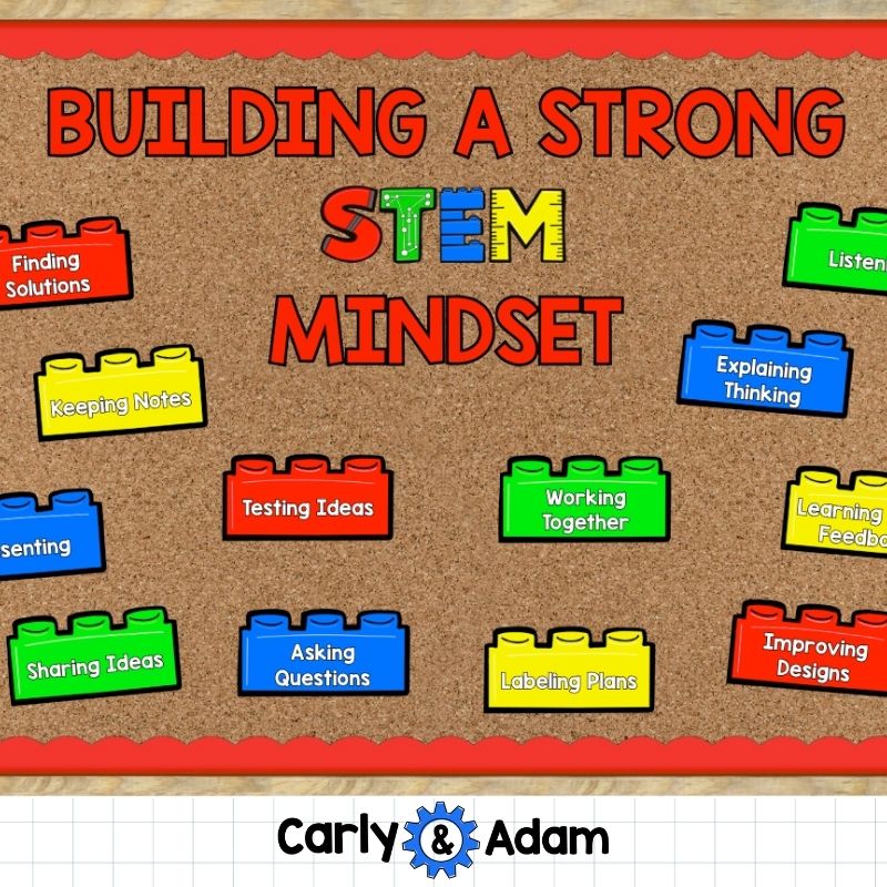 STEM Goal Setting Bulletin Board Poster Set Habit Tracker Classroom Decor — preview 4