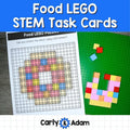 Food LEGO Task Cards STEM Challenge Cards, Bell Ringers, Makerspace Bins — preview 1