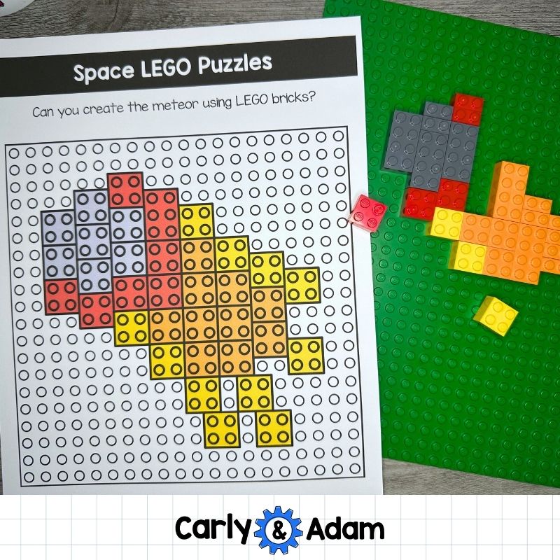Space LEGO Task Cards STEM, Brain Breaks, Bell Ringers, Makerspace Bins — preview 4
