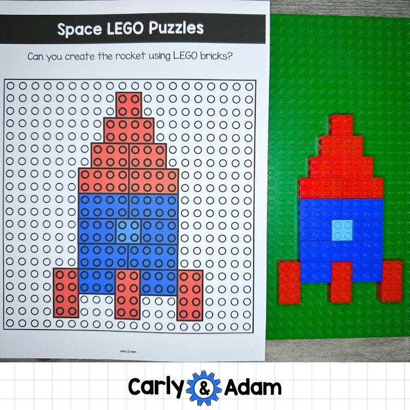 Space LEGO Task Cards STEM, Brain Breaks, Bell Ringers, Makerspace Bins — preview 5