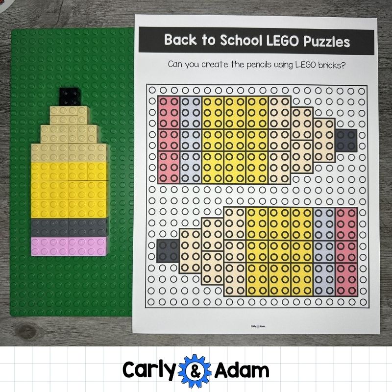 Back to School LEGO Task Cards STEM, Early Finishers, Makerspace Bins — preview 6