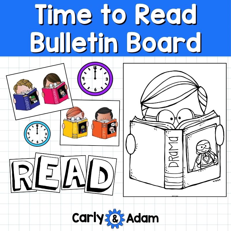 Anytime is a Good Time to Read Bulletin Board Literacy Library Classroom Decor — preview 5