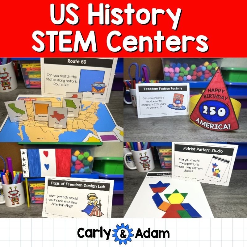 America's 250th Birthday US History STEM Centers Activities, Landmarks — preview 1