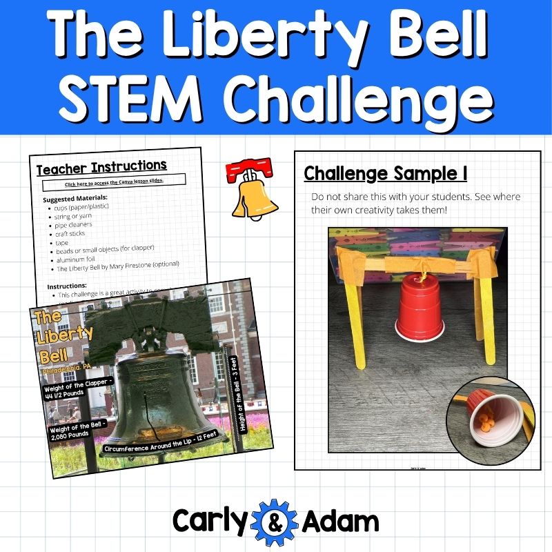 The Liberty Bell Read Aloud STEM Activity American Symbols Lesson Plan — preview 4