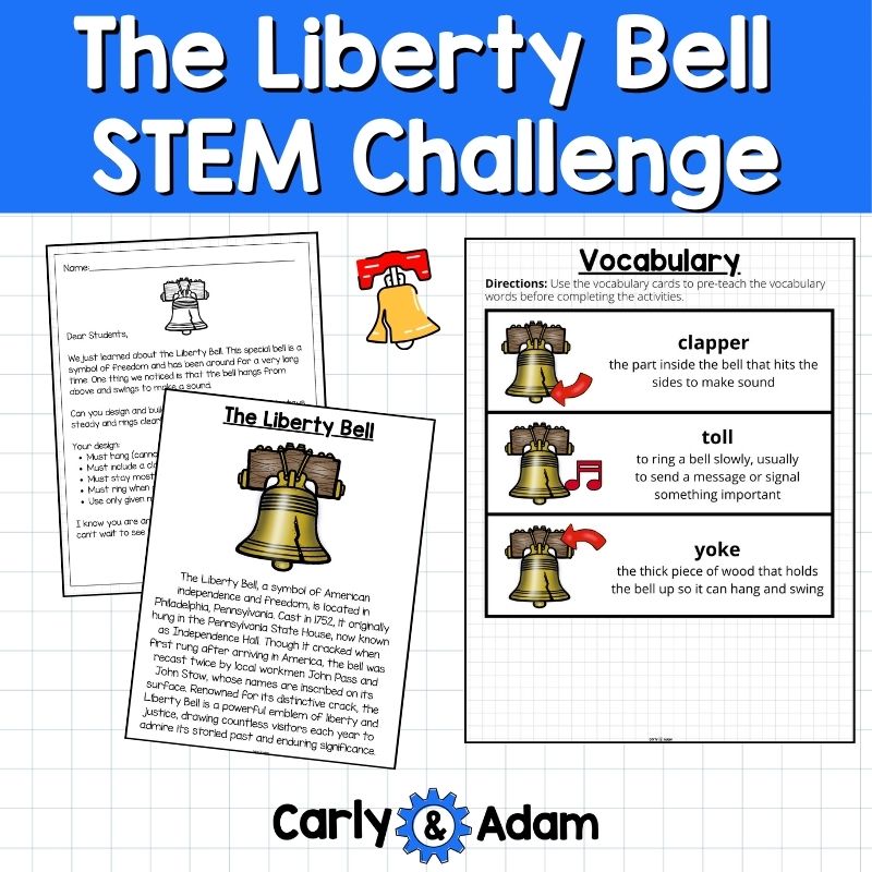 The Liberty Bell Read Aloud STEM Activity American Symbols Lesson Plan — preview 6