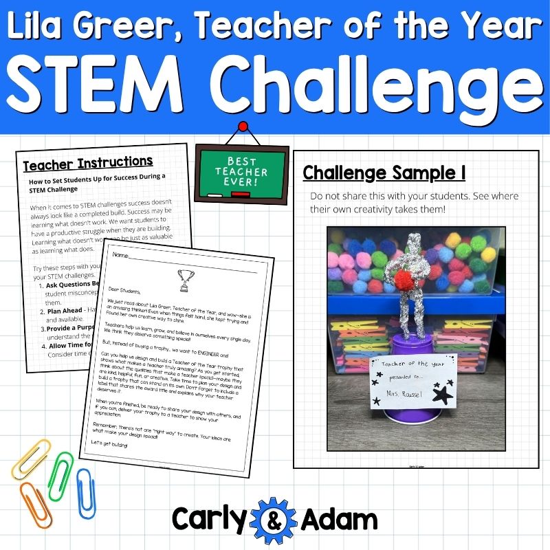 Lila Greer, Teacher of the Year Read Aloud STEM Activity Teacher Appreciation — preview 3