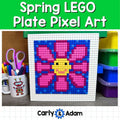 Spring Lego Task Cards Pixel Art STEM Morning Work,  Makerspace Bins — preview 1