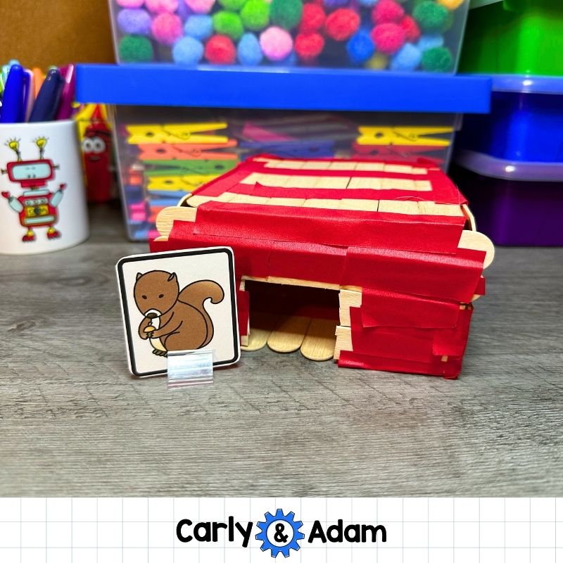 Build a Squirrel Habitat STEM Challenge Pre-k and Kindergarten Spring Activity — preview 6
