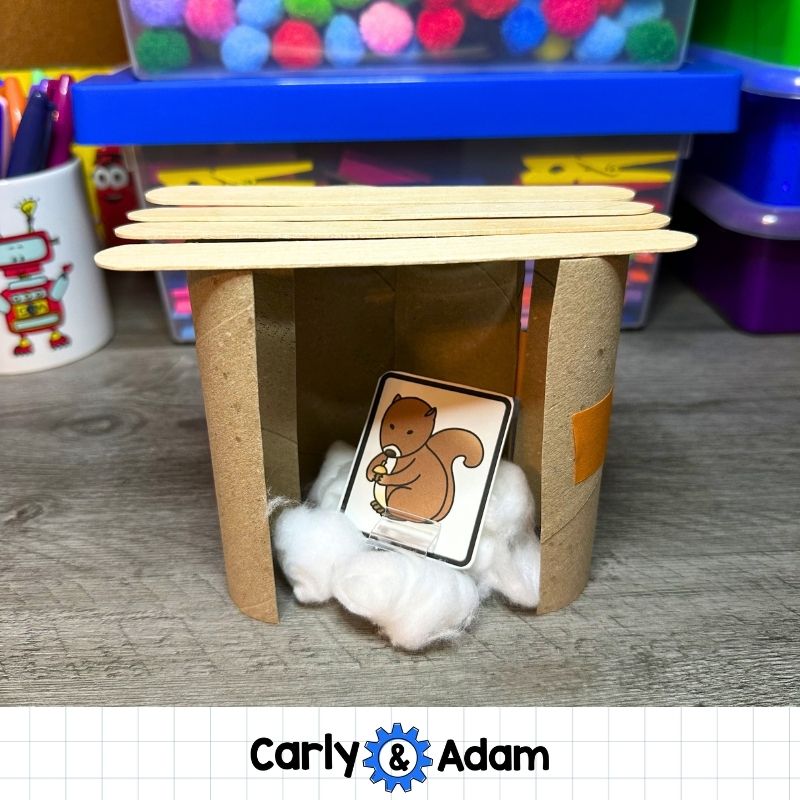 Build a Squirrel Habitat STEM Challenge Pre-k and Kindergarten Spring Activity — preview 8