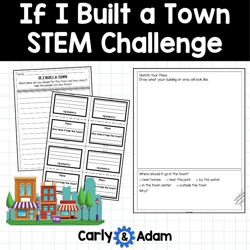 If I Built a Town Activity Read Aloud STEM Challenge City Planning — preview 4