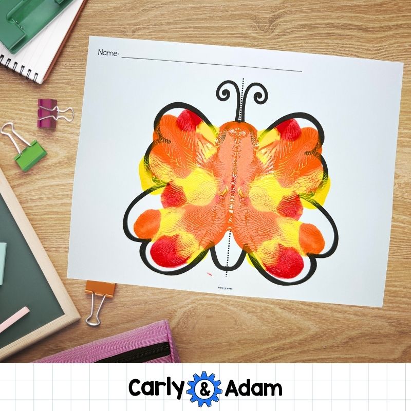 Butterfly Symmetry Lesson Waiting for Wings Pre-K and Kindergarten Activity — preview 6