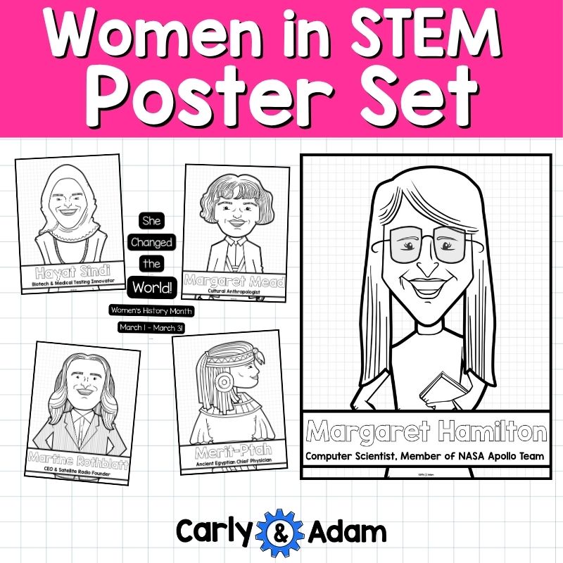 Women in STEM Women's History Month Poster Set STEM Classroom Decor — preview 3