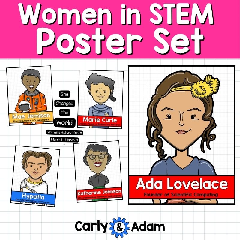 Women in STEM Women's History Month Poster Set STEM Classroom Decor — preview 4