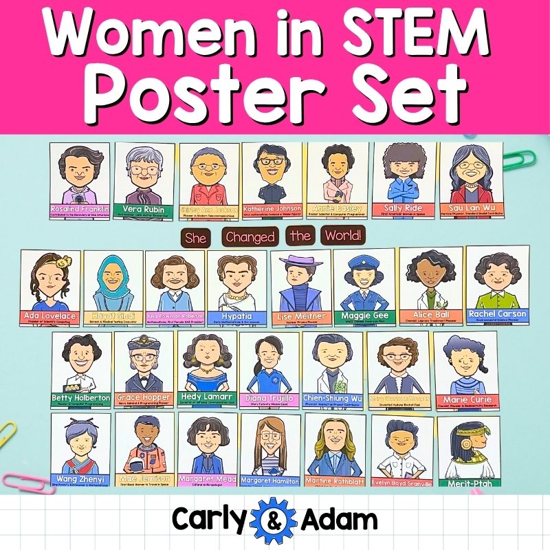 Women in STEM Women's History Month Poster Set STEM Classroom Decor — preview 1