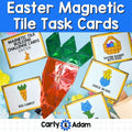 Easter Magnetic Tile Cards Printables, Magnatile, STEM, Magna tiles, Bins — preview 1