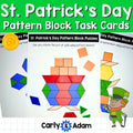 St. Patrick's Day Pattern Block STEM Task Cards Preschool and Kindergarten — preview 1
