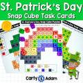 St. Patrick's Day Snap Cube Puzzles STEM Task Cards Preschool and Kindergarten — preview 1