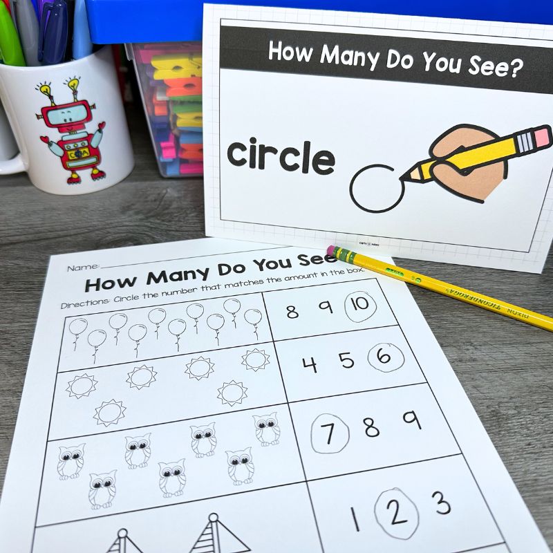 Number STEM Centers Activities Numbers and Counting, Math Centers — preview 13