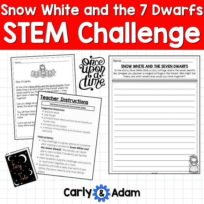 Snow White and the Seven Dwarfs Fairy Tale STEM Activity — preview 6