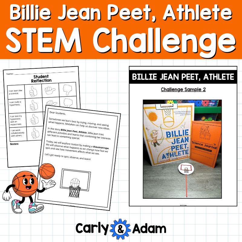 Basketball STEM Challenge Billie Jean Peet, Athlete Read Aloud Activity March — preview 4