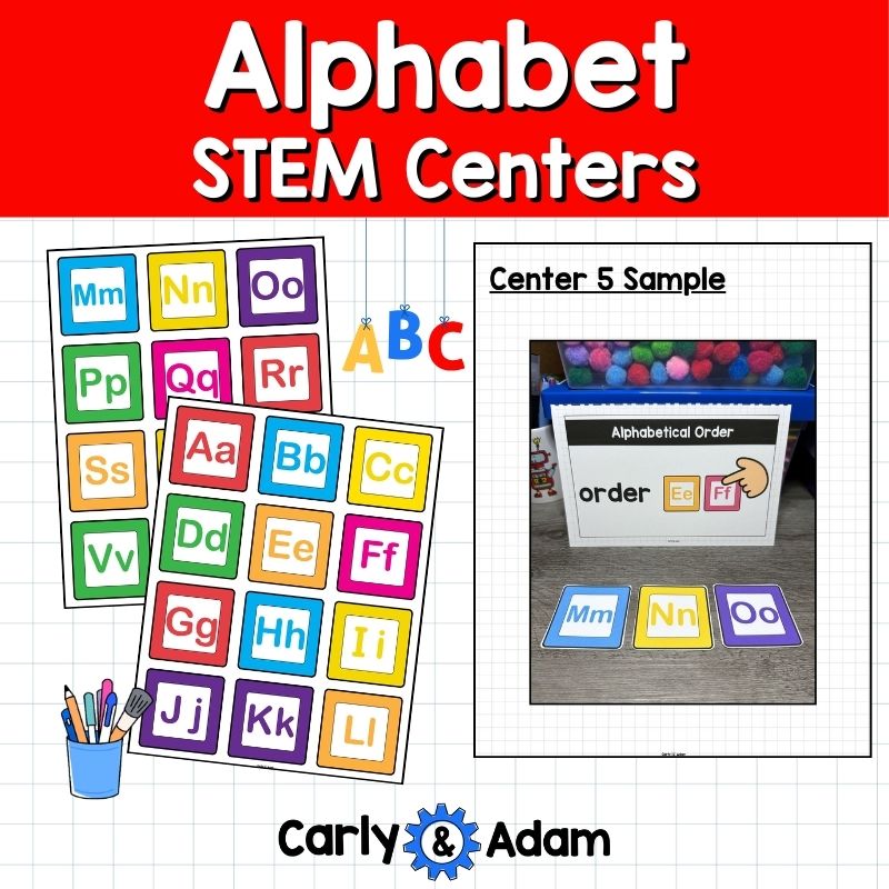 Alphabet STEM Centers Preschool and Kindergarten Activities Letter Recognition — preview 4