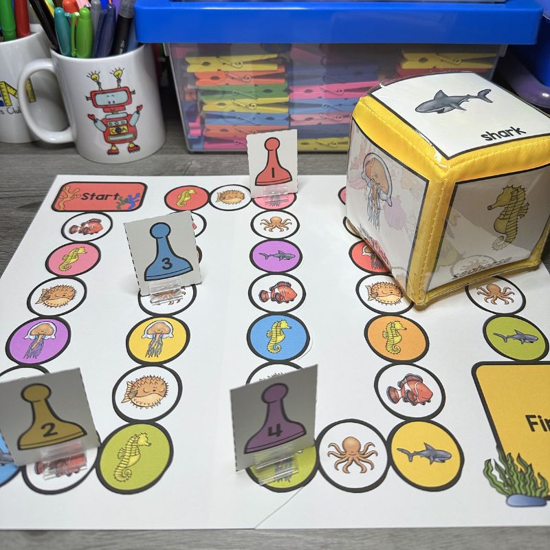 Preschool Pattern Lesson Fish Game Pattern Fish by Trudy Harris Kindergarten — preview 4
