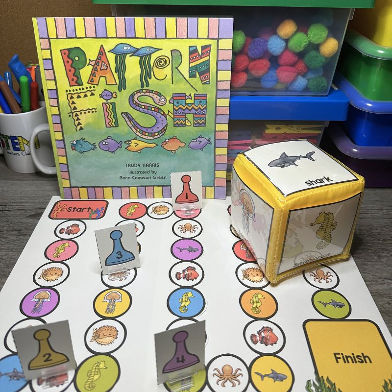 Preschool Pattern Lesson Fish Game Pattern Fish by Trudy Harris Kindergarten — preview 6