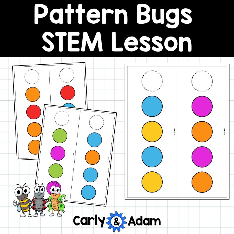 Pattern Bugs Pre-Kindergarten Patterns Lesson Pattern Recognition Activity — preview 3