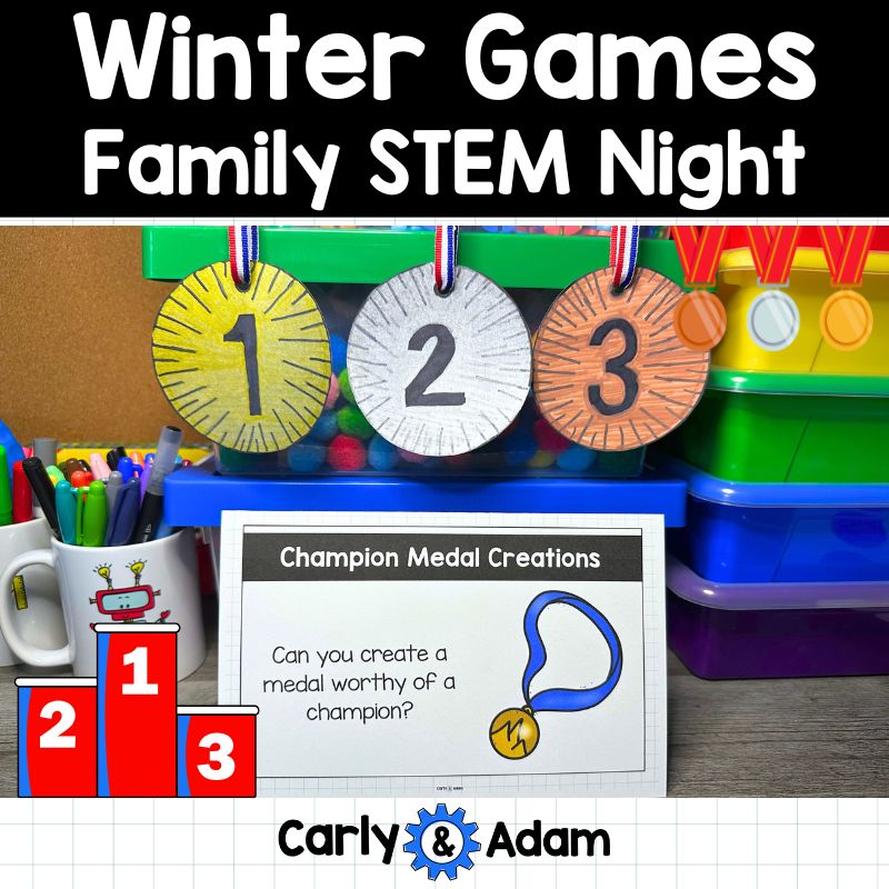 Winter Games Family STEM Night - 15 Science Centers, Planning Guide, Flyers — preview 1