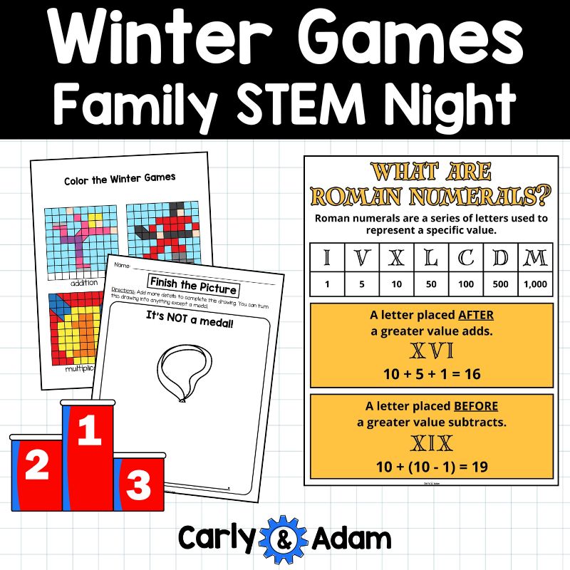 Winter Games Family STEM Night - 15 Science Centers, Planning Guide, Flyers — preview 5